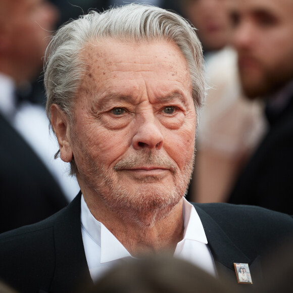 Alain Delon lors de première du film "Une Vie Cachée Life" lors du 72ème Festival International du Film de Cannes, France, le 19 mai 2019. 
© Itar Tass / BESTIMAGE