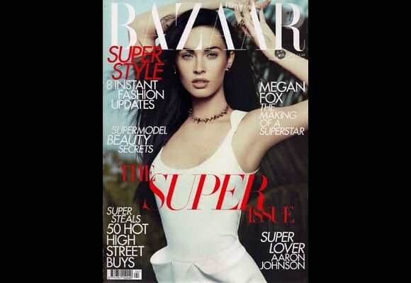 Megan Fox en couverture de l'édition du mois d'avril de Harper's Bazaar