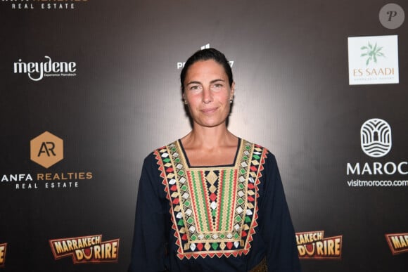 Exclusif - Alessandra Sublet au photocall de la soirée du grand gala du "Marrakech du Rire 2022" pour la 10ème édition au palais El Badiî à Marrakech, Maroc, le 18 juin 2022. © Rachid Bellak/Bestimage 