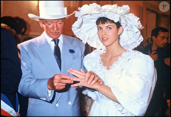 Mariage de Caroline et d'Eddie Barclay en 1988.