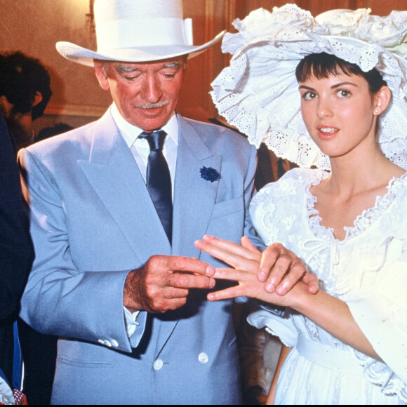 Mariage de Caroline et d'Eddie Barclay en 1988.