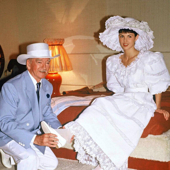 Mariage de Caroline et d'Eddie Barclay en 1988.