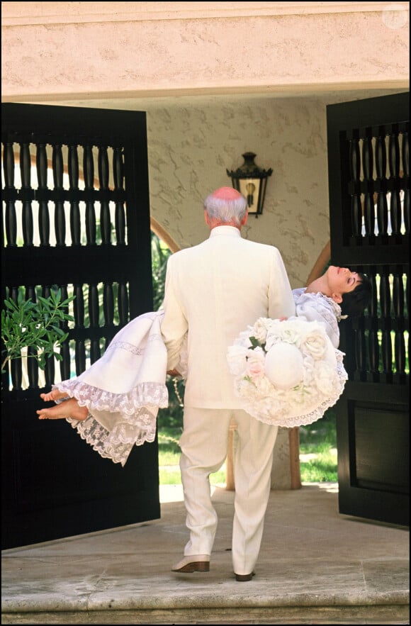 Mariage de Caroline et d'Eddie Barclay en 1988.