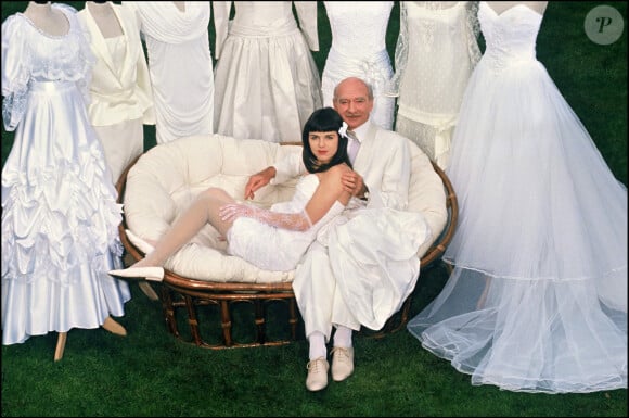 Mariage de Caroline et d'Eddie Barclay en 1988.