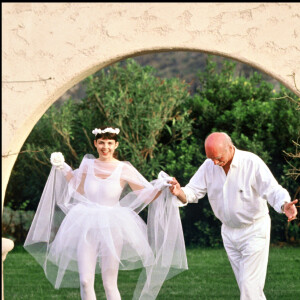 Mariage de Caroline et d'Eddie Barclay en 1988.