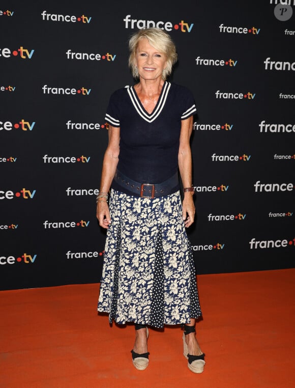 Un choix qui n'a pas forcément été facile.
Sophie Davant au photocall pour la conférence de presse de rentrée de France TV à la Grande Halle de la Villette à Paris, France, le 11 juillet 2023. © Coadic Guirec/Bestimage 