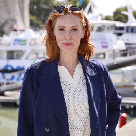Audrey Fleurot au photocall de "Esprit d'hiver" lors de la 24ème édition du Festival de la Fiction TV de la Rochelle, le 15 septembre 2022. © Christophe Aubert via Bestimage 