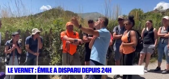 Capture d'écran de BFMTV des reportages de BFMTV sur la disparition d'Emile, petit garçon de 2 ans et demi qui a disparu dans le Vernet dans les Alpes-de-Haute-Provence.