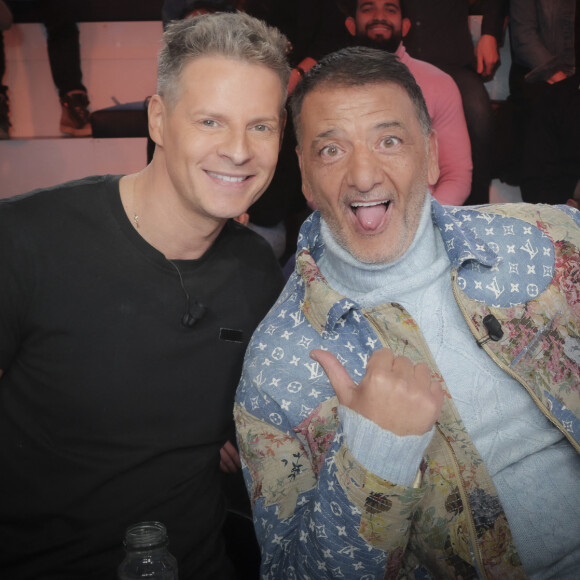 Exclusif - Matthieu Delormeau, Marco Mouly - Sur le plateau de l'émission TPMP (Touche Pas à Mon Poste) et diffusée sur C8 - Paris le 03/01/2023 - © Jack Tribeca / Bestimage 