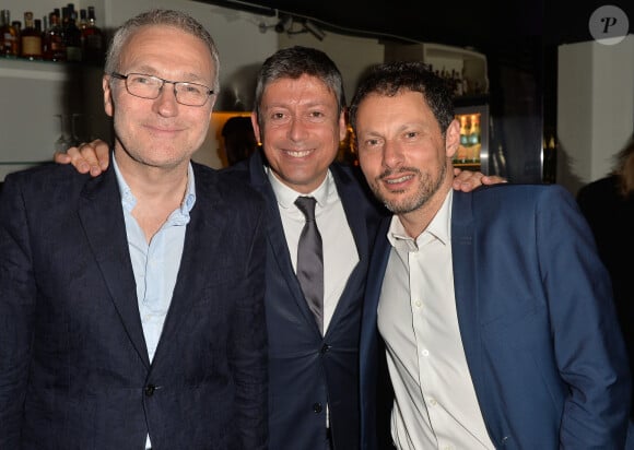 Exclusif - Laurent Ruquier, Jacques Sanchez et Marc-Olivier Fogiel - Anniversaire de Jacques Sanchez au restaurant Nolita à Paris le 29 mai 2016. © Veeren/Bestimage (no web - No Blog pour suisse et Belgique) 