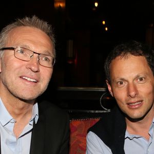 Laurent Ruquier, Marc-Olivier Fogiel - Soirée de lancement du livre "Radiographie" de Laurent Ruquier au Buddha-Bar à Paris, le 16 juin 2014. 