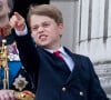 Le prince George va bientôt célébrer ses 10 ans.
Le prince George de Galles - La famille royale d'Angleterre sur le balcon du palais de Buckingham lors du défilé "Trooping the Colour" à Londres.