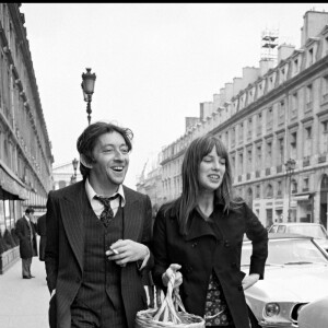 ARCHIVES - SERGE GAINSBOURG AVEC JANE BIRKIN A PARIS