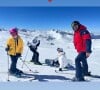 Des enfants aux prénoms variés et qui mêlent les origines de leurs parents.
Jamel Debbouze en famille au ski. Instagram. Le 5 mars 2023.