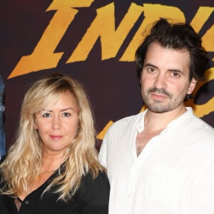 Énora Malagré et son compagnon Hugo Vitrani - Première du film "Indiana Jones et le Cadran de la destinée" au cinéma Le Grand Rex à Paris le 26 juin 2023. © Coadic Guirec/Bestimage