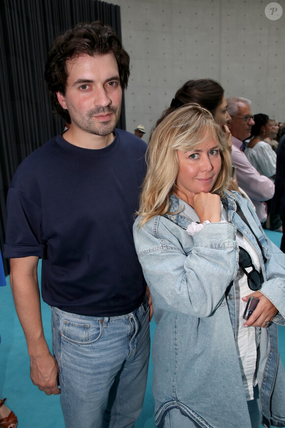 Exclusif - Hugo Vitrani et sa compagne Enora Malagré - Vernissage de l'Exposition "Une seconde d'éternité" à la Bourse de Commerce - Pinault Collection à Paris le 21 Juin 2022. © Bertrand Rindoff/Bestimage