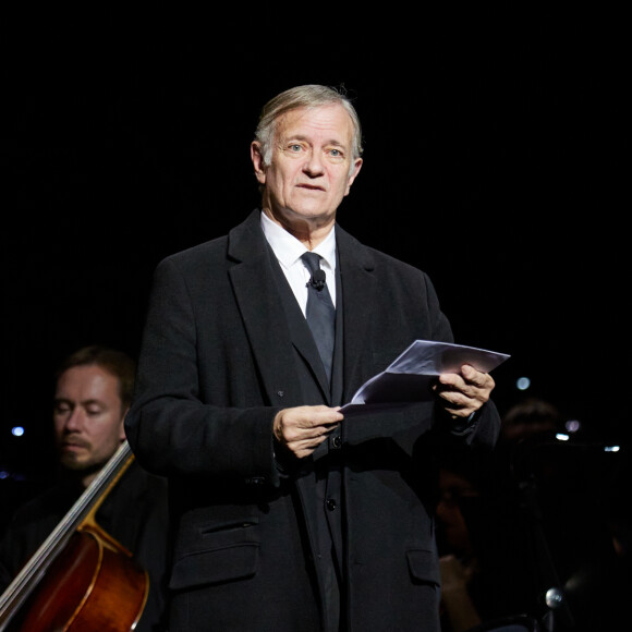 Exclusif - Francis Huster - Scène - Spectacle symphonique Claude Lelouch "D'un film à l'autre" au Palais des Congrès de Paris le 14 novembre 2022. © Moreau / Rindoff / Bestimage 