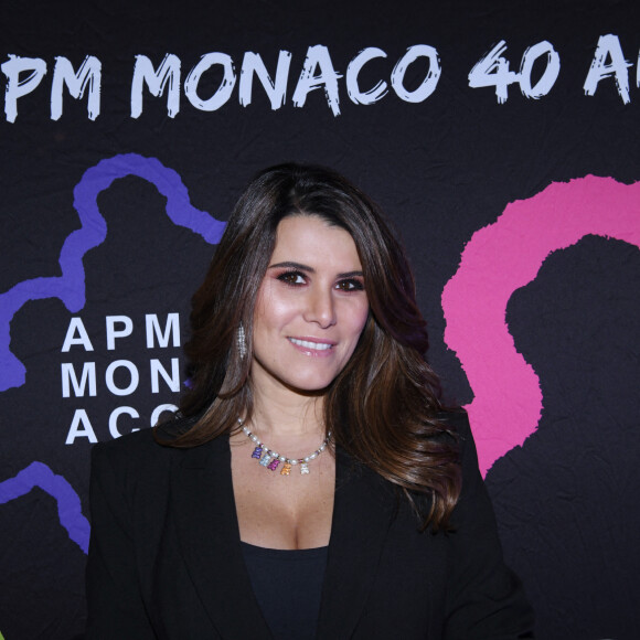 Exclusif - Karine Ferri - Dîner des 40 ans du bijoutier "APM Monaco" à l'hôtel Plaza Athénée à Paris, France, le 14 décembre 2022. © Rachid Bellak/Bestimage