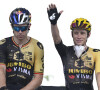 Un coureur quitte le Tour pour retrouver sa femme
 
Wout van Aert et Jonas Vingegaard de l'équipe Jumbo-Visma sur le Tour de France.