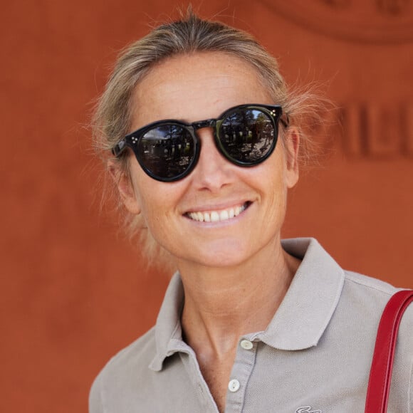 Anne-Sophie Lapix au village lors des Internationaux de France de tennis de Roland Garros 2023, à Paris, France, le 4 juin 2023. © Cyril Moreau/Bestimage