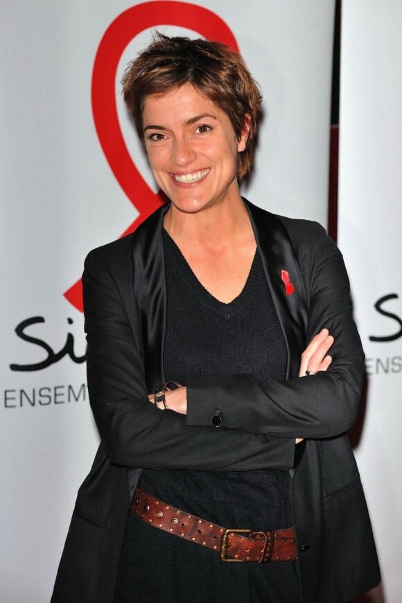 Emilie Aubry à la soirée de lancement du Sidaction 2010, le 3 mars, au Casino de Paris.