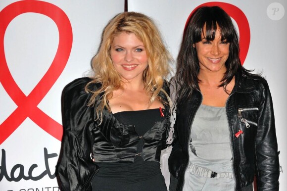 Célyne Durand et Karine Lima à la soirée de lancement du Sidaction 2010, le 3 mars, au Casino de Paris.