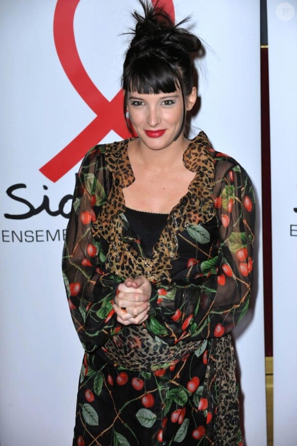 Erika Moulet à la soirée de lancement du Sidaction 2010, le 3 mars, au Casino de Paris.