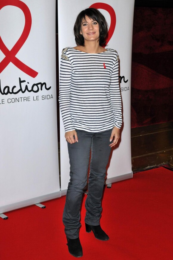 Estelle Denis à la soirée de lancement du Sidaction 2010, le 3 mars, au Casino de Paris.
