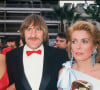 Gérard Depardieu, Catherine Deneuve et Sophie Marceau au Festival de Cannes pour le film Fort Saganne en 1984