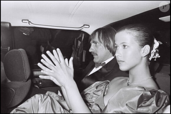 Gérard Depardieu et Sophie Marceau au Festival de Cannes pour le film Fort Saganne en 1984