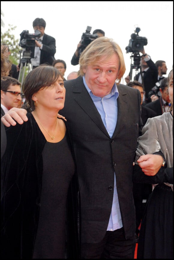 Sylvie Pialat et Gérard Depardieu au Festival de Cannes