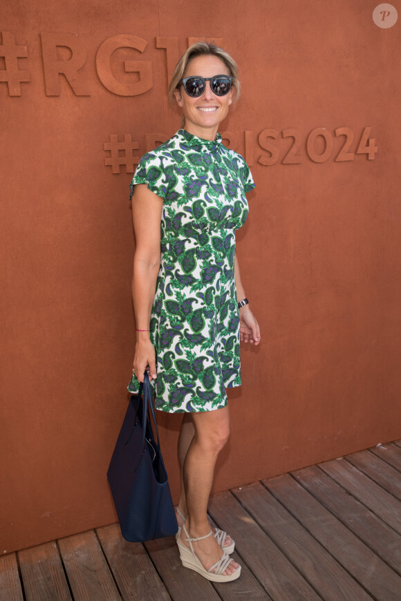 Anne-Sophie Lapix au village lors de la finale homme des internationaux de France de Roland Garros à Paris, le 11 juin 2017. © Dominique Jacovides - Cyril Moreau/ Bestimage