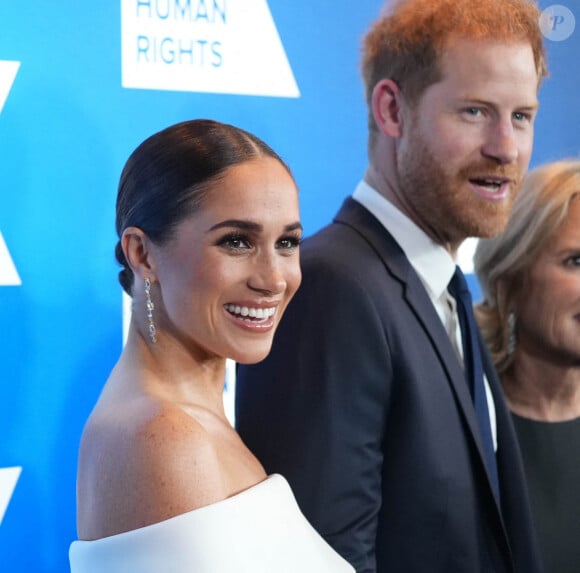 Meghan Markle et le prince Harry, duc et duchesse de Sussex - Robert F. Kennedy Ripple of Hope Gala le 6 décembre 2022 au Hilton Hotel à New York City.