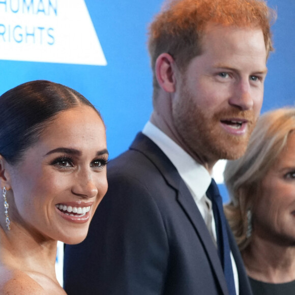 Meghan Markle et le prince Harry, duc et duchesse de Sussex - Robert F. Kennedy Ripple of Hope Gala le 6 décembre 2022 au Hilton Hotel à New York City.