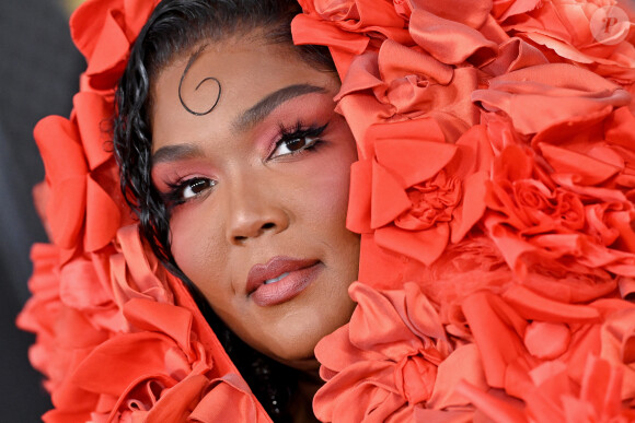 Lizzo au photocall de la 65ème édition de la cérémonie des "Grammy Awards" à Crypto.com Arena à Los Angeles, Californie, Etats-Unis, le 5 février 2023. 