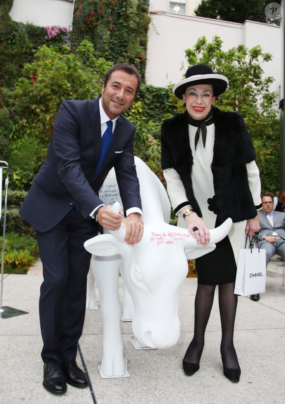 Geneviève de Fontenay et Bernard Montiel - 11ème édition du Prix Trofémina à la salle Wagram à Paris le 16 juin 2014.