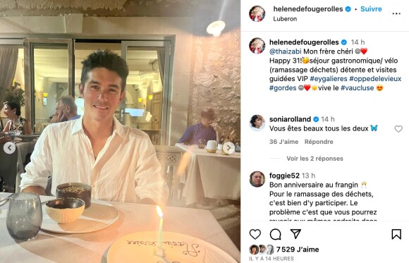 Un nouveau cap qui se fête. A en croire les belles images que la star a relayées sur Instagram, le duo a passé une incroyable journée dans le Luberon.