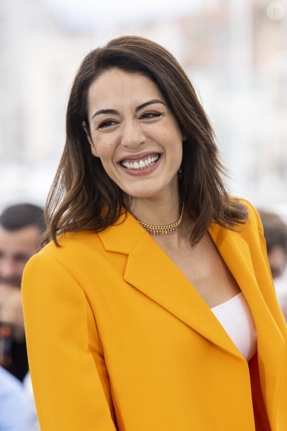 Sofia Essaïdi au photocall du film "Nostalgia" lors du 75ème Festival International du Film de Cannes, le 25 mai 2022. © Cyril Moreau / Bestimage 