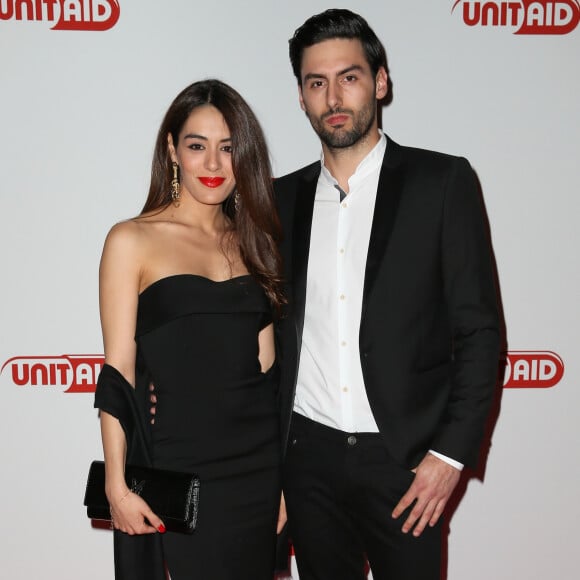 Une belle journée que s'apprête à passer Sofia Essaïdi !
Sofia Essaidi et son compagnon Adrien Galo - Dîner "Unitaid" au conseil économique social et environnemental à Paris.