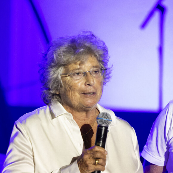 Exclusif - Jacqueline Franjou, Michel Boujenah - Véronique Sanson en concert à l'occasion de la présentation de sa tournée "Hasta Luego" au théâtre de Verdure lors du festival de Ramatuelle le 1er aout 2023. © Cyril Bruneau / Festival de Ramatuelle / Bestimage