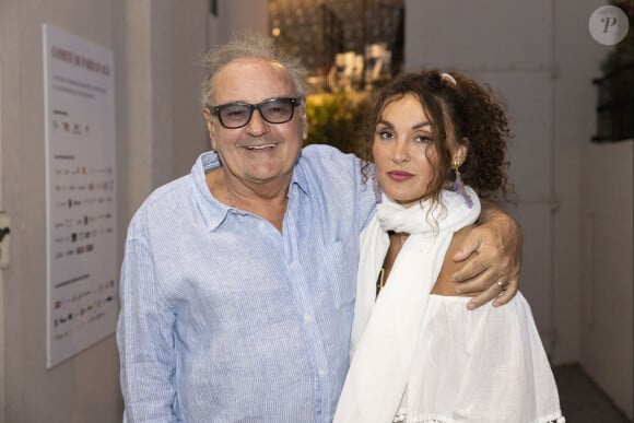 Exclusif - Gérard Presgurvic et sa fille Laura - Camille Lellouche se produit sur la scène du Festival de Ramatuelle, le 6 août 2023 © Cyril Bruneau / Bestimage