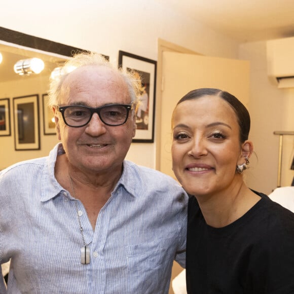 Exclusif - Gérard Presgurvic, Camille Lellouche - Camille Lellouche se produit sur la scène du Festival de Ramatuelle, le 6 août 2023 © Cyril Bruneau / Bestimage