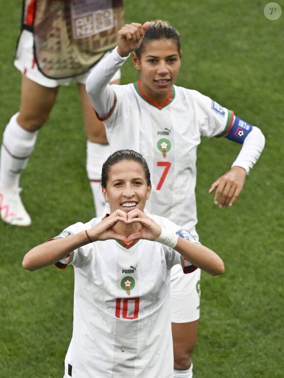 Ghizlane Chebbak pendant la Coupe du monde 2023.