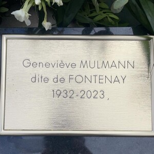 C'est à 15h30 que le cercueil de Geneviève de Fontenay est arrivé de la clinique du Val d'Or, où elle se trouvait au funérarium.

Des photos de la tombe de Geneviève de Fontenay au cimetière parisien d'Ivry-sur-Seine