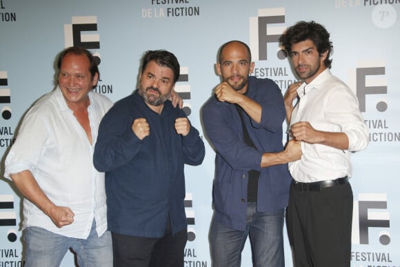 Christophe Favre, Alban Aumard, Moise Santamaria, Folco Marchi UN SI GRAND SOLEIL - 21ème édition du Festival de la Fiction TV de La Rochelle. Le 14 septembre 2019 © Christophe Aubert via Bestimage