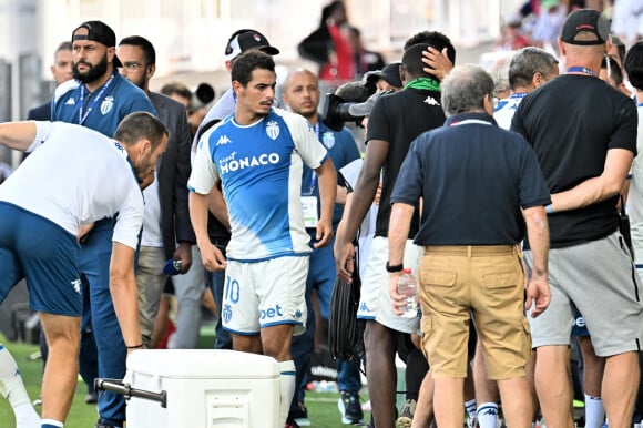 Wissam Ben Yedder (monaco) - Match de football en ligue 1 Uber Eats : Clermont s'incline 2 à 4 face à Monaco à domicile au Stade Gabriel-Montpied le 13 août 2023. © Frédéric Chambert / Panoramic / Bestimage 