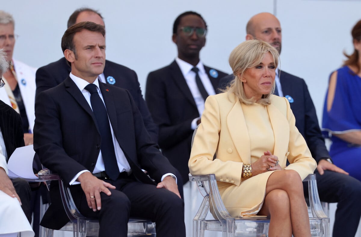 Photo : Le Président De La République Française Emmanuel Macron Et Sa ...