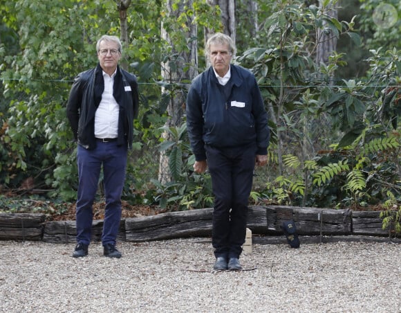 Exclusif - Gérard Leclerc - 6ème édition du trophée de pétanque solidaire " Ne perdez pas la boule " au Boulodrome de la Boule Saint James, route de la Muette à Neuilly. Le 22 septembre 2022 © Marc Ausset-Lacroix / Bestimage 