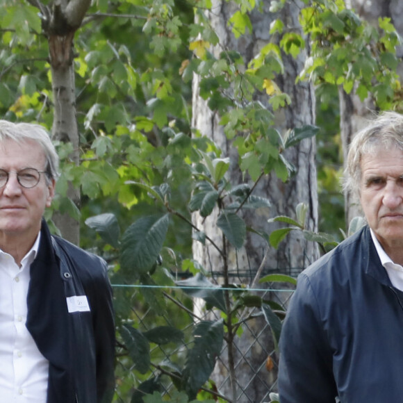 Exclusif - Gérard Leclerc - 6ème édition du trophée de pétanque solidaire " Ne perdez pas la boule " au Boulodrome de la Boule Saint James, route de la Muette à Neuilly. Le 22 septembre 2022 © Marc Ausset-Lacroix / Bestimage 