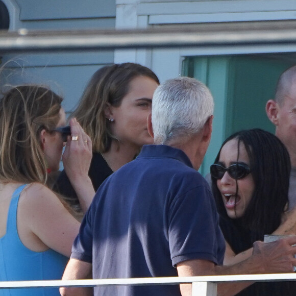 Channing Tatum et Zoé Kravitz - Répétitions du mariage de Jack Antonoff et Margaret Qualley, Black Whale Bar & Fish House à Beach Haven, New Jersey. Taylor Swift, Channing Tatum, Zoe Kravitz, Lana Del Rey, Cara Delevingne font partie des invités, tout comme la mère de Margaret, Andie MacDowell, son père, Paul Qualley, son frère, Justin Qualley, de sa sour Rainey Qualley accompagnée de son petit ami Kane Ritchotte.